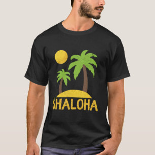 T-shirt Shaloha Aloha Hawaii Juif Hawaïen Kosher Shabba