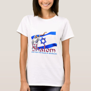 T-shirt SHALOM prient pour la paix de Jérusalem