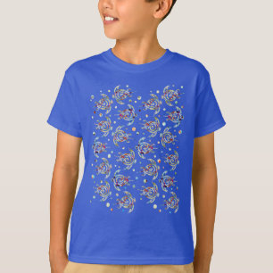 T-shirt Shamanic Motif de tortues de mer + votre backgr. c