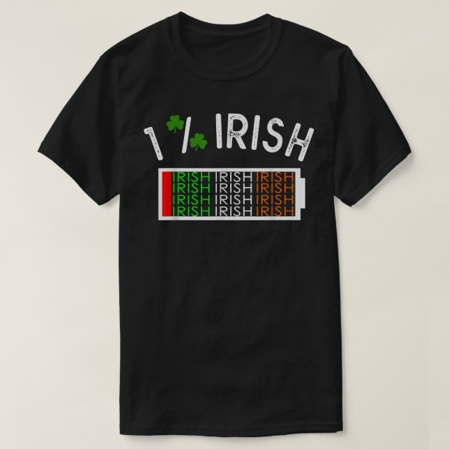T-shirt Shamrock 1 Irlandais Irlande Drôle St Patrick's Da (Design devant)