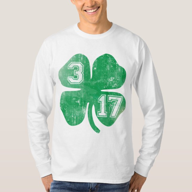T-shirt Shamrock 3/17 Jour de la Saint Patrick (Devant)