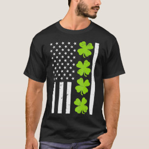 T-shirt SHAMROCK américain du drapeau américain Jour de 