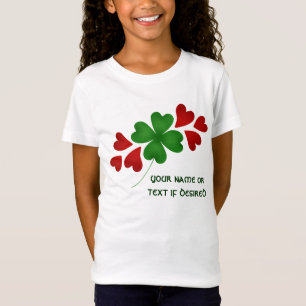 T-Shirt Shamrock avec des enfants de coeurs
