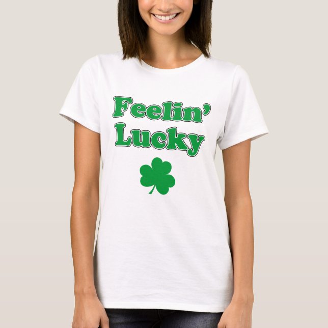 T-shirt Shamrock chanceux de Feelin (Devant)