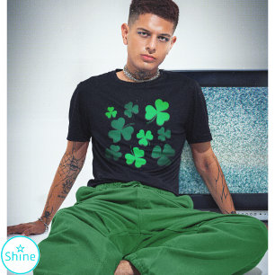 T-shirt Shamrock Clover Leaf Moderne Design
