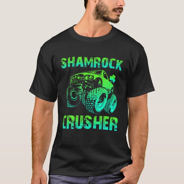 T-shirt Shamrock Croiseur Camion Conduite Shamrocks St. Pa (Devant)
