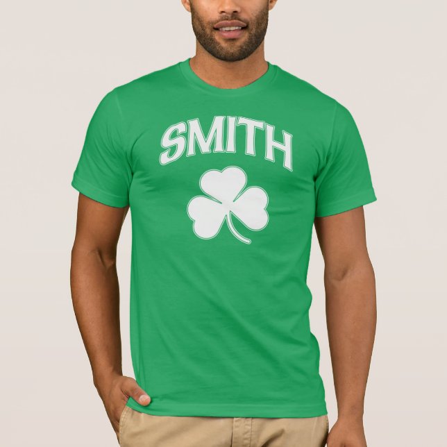 T-shirt Shamrock d'Irlandais de famille de Smith (Devant)