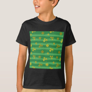 T-shirt shamrock d'or st patrick