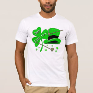T-shirt Shamrock du jour de St Patrick heureux