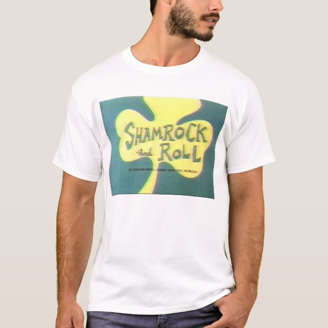 T-shirt shamrock et petit pain (Devant)