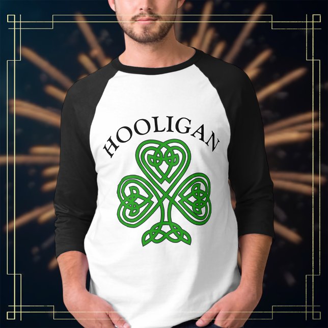 T-shirt Shamrock Hooligan Funny St. Patrick's Day (Créateur téléchargé)