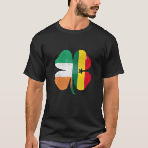 T-shirt Shamrock irlandais ghanéen Ghana Irlande St Patric