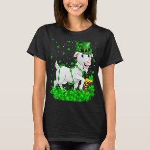 T-shirt Shamrock irlandais Leprechaun Goat St Patrick's Da