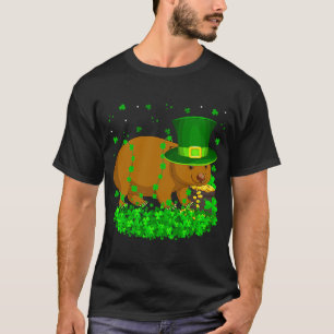 T-shirt Shamrock irlandais Leprechaun Wombat St Patrick's