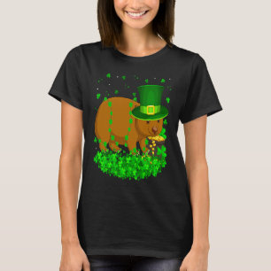 T-shirt Shamrock irlandais Leprechaun Wombat St Patrick's