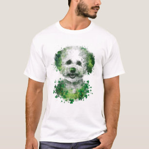 T-shirt Shamrock irlandais St Patrick's Day Cool Bichon Fr