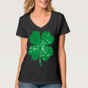 T-shirt Shamrock irlandais Tie Dye Green Joyeux Da de St P