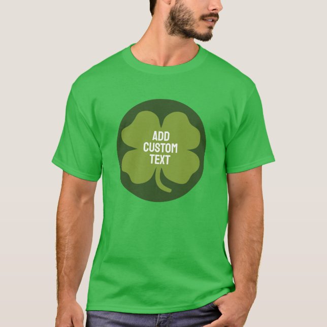 T-shirt shamrock Jour de la Saint Patrick - Cute famille p (Devant)