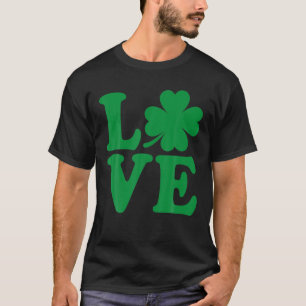 T-shirt Shamrock Love Funny St Patrick Patty's Day For Men