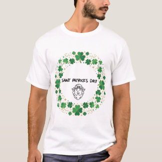 T-shirt Shamrock Lucky Frame St. Patrick’s Day Design