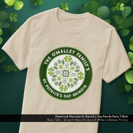 T-shirt Shamrock Mandala St. Patrick's Day Family Party