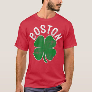 T-shirt Shamrock Massachusetts Boston JOUR DE LA SAINT PAT