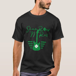 T-shirt Shamrock N Roll Guitare Jour de la Saint Patrick G