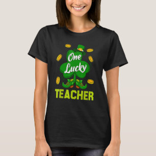 T-shirt Shamrock One Lucky Teacher Jour de la Saint Patric