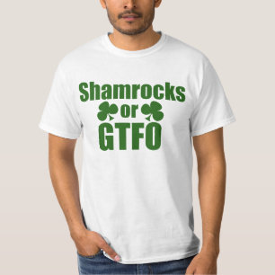 T-shirt Shamrock ou GTFO St. Patricks Day