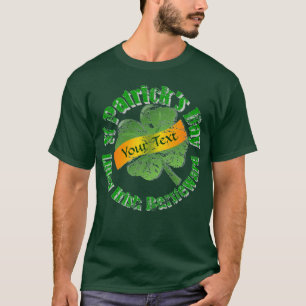 T-shirt Shamrock personnalisé St Patrick's day