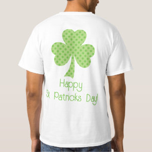 T-shirt Shamrock Pois St. Patricks Day retour dans la poit
