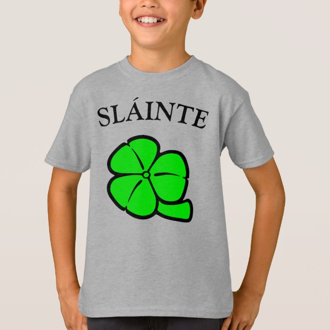 T-shirt Shamrock vert Saint Patrick's Day Floral Art (Devant)