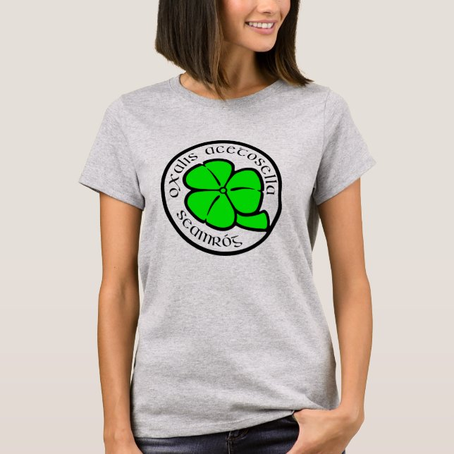 T-shirt Shamrock vert Saint Patrick's Day Floral Art (Devant)