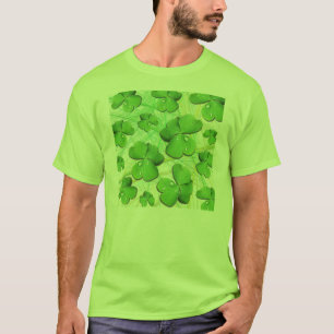 T-shirt Shamrock vert St Patrick's Day