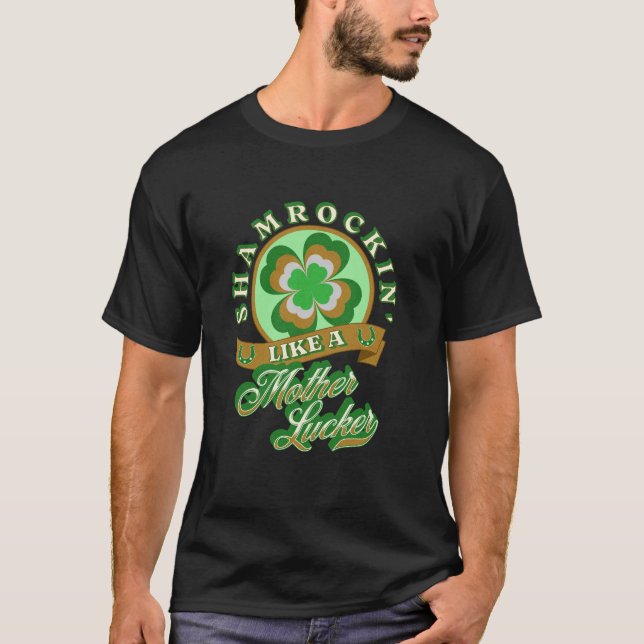 T-shirt Shamrockin Funny St. Patrick's Day (Devant)