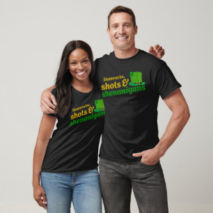 T-shirt Shamrocks, tirs et shenanigans