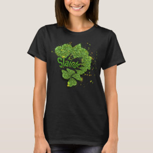 T-shirt Shamrocks verts   Coeurs étincelants ShainteT-Shir