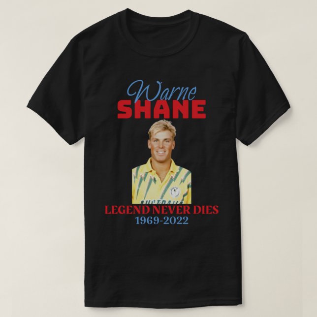 T-shirt Shane warne - warne Shane 1969 2022   (Design devant)