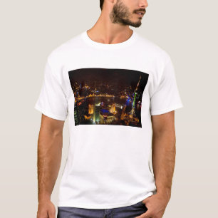 T-shirt Shanghai Chine magnifique ligne d'horizon avec mod