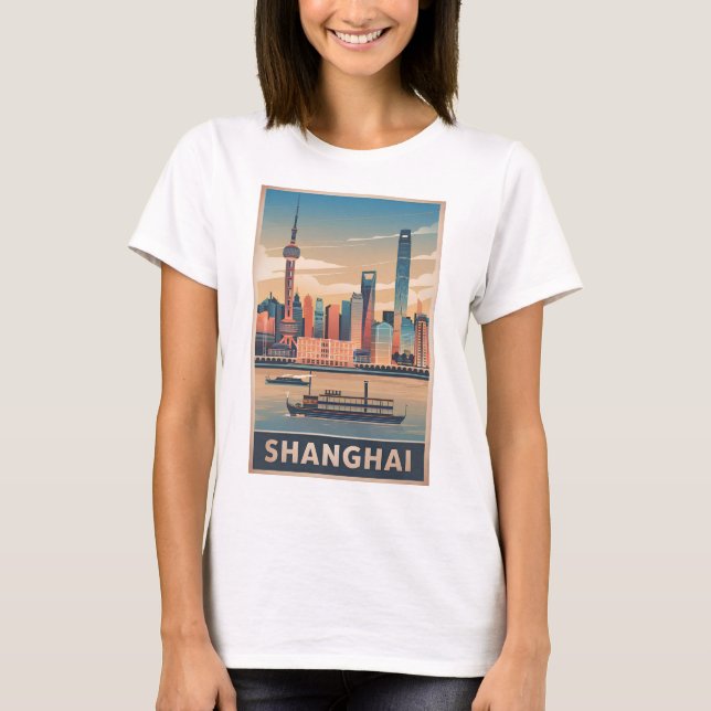 T-shirt Shanghai vintage (Devant)