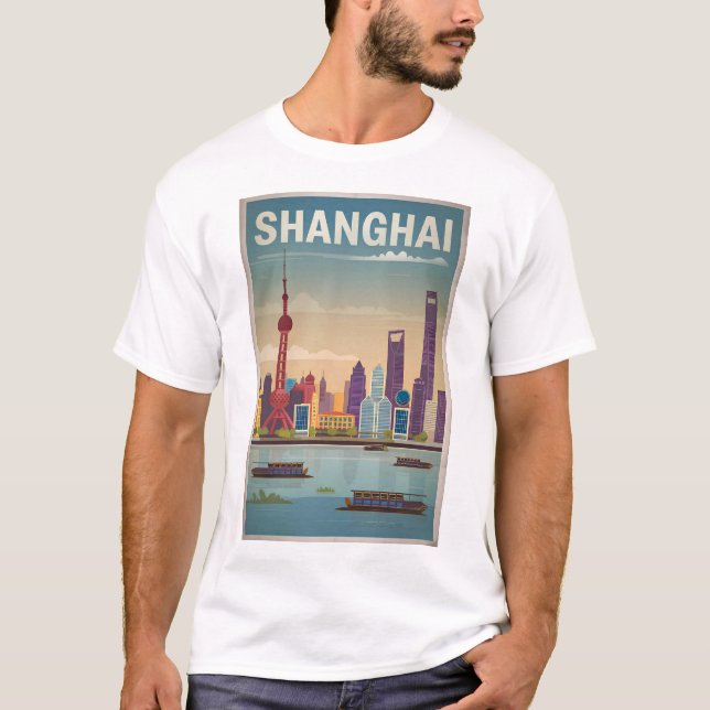 T-shirt Shanghai vintage (Devant)