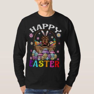 T-shirt Shar Pei Chien Heureux oeufs de lapin de Pâques Pâ