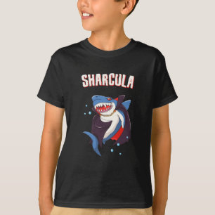 T-shirt Sharcula Funny Dracula Shark Vampire Halloween T-S