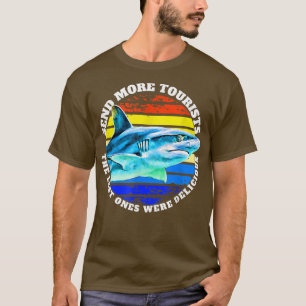 T-shirt Shark Beach Envoyer Plus De Touristes Les Derniers