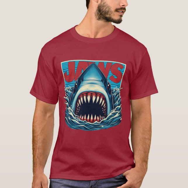 T-shirt Shark Bite Jaws (Devant)