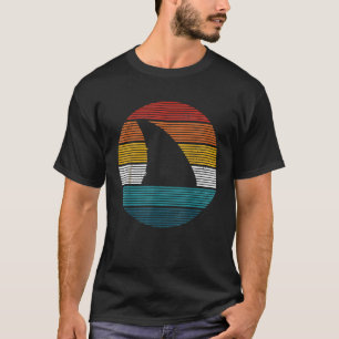 T-shirt Shark Fin Plongée Vintage Surf Retro Diver Gi