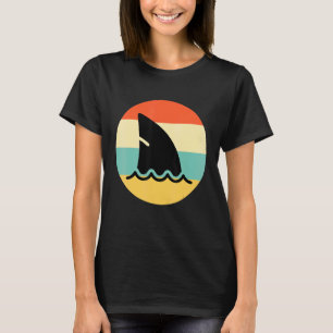 T-shirt Shark Fin style rétro requin