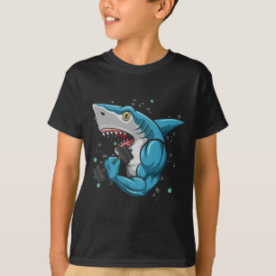 T-shirt Shark Gym Powerlifting Weightlifting Bodybuilding