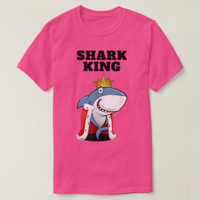 T-shirt Shark King Boys Shark TshirtMens Shark (Design devant)