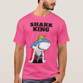 T-shirt Shark King Boys Shark TshirtMens Shark